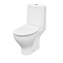 Туалет Cersanit Moduo 010 3/5, с крышкой, 356 мм x 655 мм