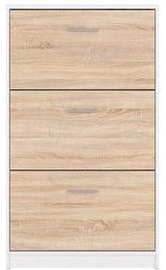 Apavu plaukts Black Red White Nepo Plus White/Sonoma Oak, 700x175x1200 mm