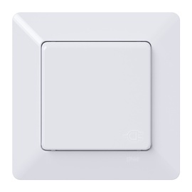 Pistikupesa kaanega IP44 Mikro valge raam