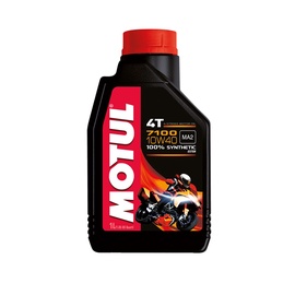 Машинное масло Motul 10W - 40, синтетический, для мототехники, 1 л