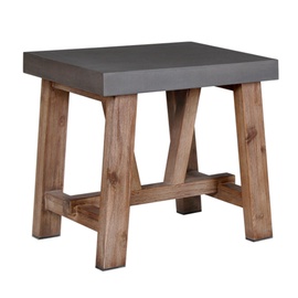 Home4you Sandstone Garden Stool Grey/Brown