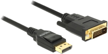 Laidas Delock Displayport 1.2 male, DVI 24+1 male, 3 m, juoda