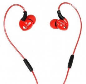 Ausinės iBOX S1 Sport Audio Mobile Headphones Red/Black