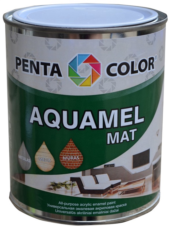 Emailvärv Pentacolor Aquamel, 0.7 kg, valge
