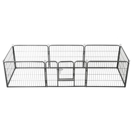Защита VLX Dog Playpen 8 Panels Black, 2400x800x600 мм