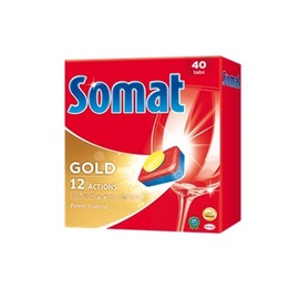 Indaplovių tabletės Somat Gold, 40 vnt.