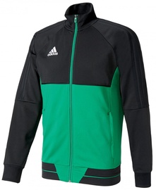 Джемпер, мужские Adidas, черный/зеленый, M
