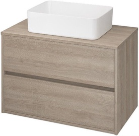 Cersanit Bathroom Cabinet Crea 80cm Oak