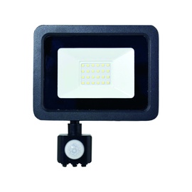 Prožektors, 20 W, 1800 lm, 4000 °K, IP65, melna
