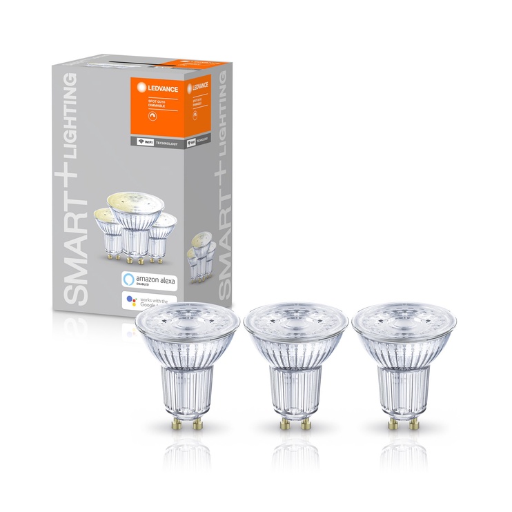 Lambipirn Ledvance LED, soe valge, GU10, 5 W, 350 lm, 3 tk