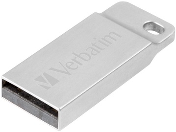 USB atmintinė Verbatim Metal Executive Silver, USB 2.0, 32 GB