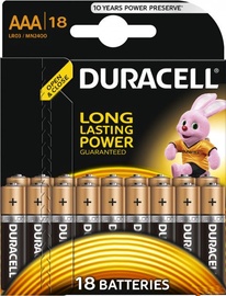 Baterijas Duracell DURB080, AAA, 8 V, 18 gab.