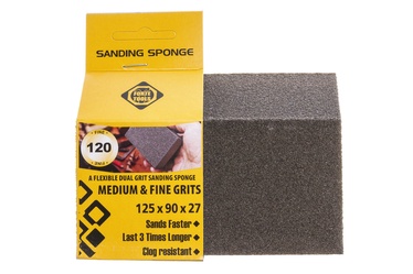 Šlifavimo kempinė Forte Tools, NR120, 125x90x27 mm, 1 vnt.