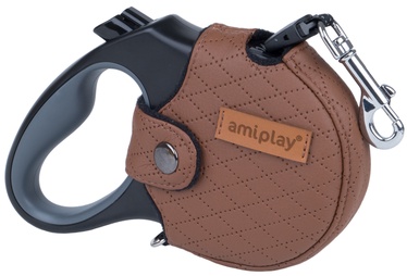 Automātiskā pavada Amiplay Cambridge, brūna, 5 m