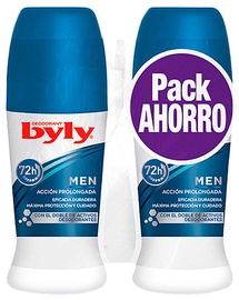 Byly Men Deodorant Roll On 2x50ml