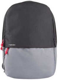 Mugursoma Natec Laptop Backpack, melna/pelēka, 15.6"