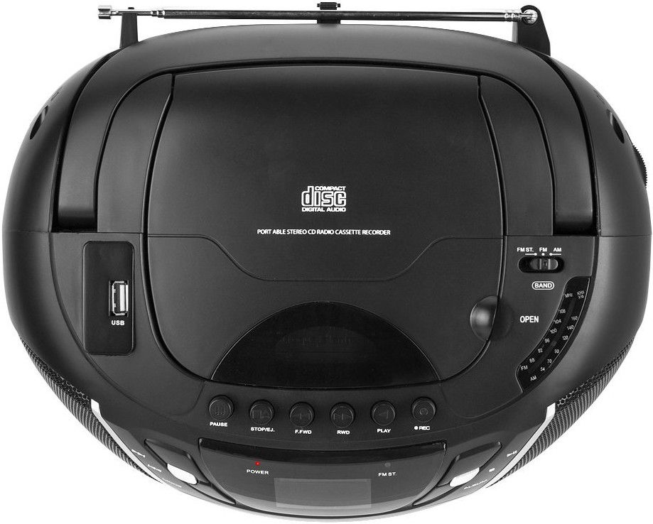 Magnetola AudioSonic CD-1596 Black, 3 W 