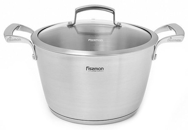Fissman Millenium Casserole With Glass Lid D24cm 5.6l