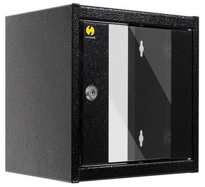 Серверный шкаф Netrack Wall Cabinet 10'' 4.5U/300mm Glass Black