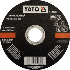 Yato YT-5930 Stone Cutting Disc 115mm
