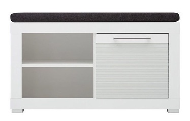 Apavu plaukts Black Red White Flames White, 920x370x500 mm