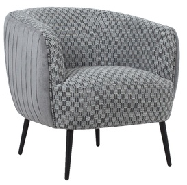 Atzveltnes krēsls Home4you Accent, pelēka, 80 cm x 77 cm x 74 cm