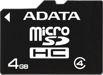 Adata MICRO SDHC CARD 4GB CLASS 4