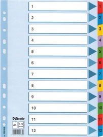 Esselte Document Divider Book 1-12 Colored