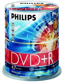 Philips 4.7GB DVD+R Cake Box 100pcs