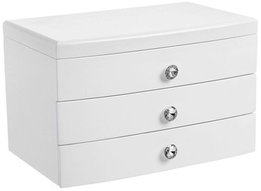 Songmics Jewelry Box 3 Levels White