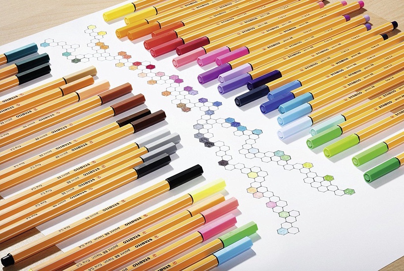STABILO Чернильные ручки, point 88, 10 цветов