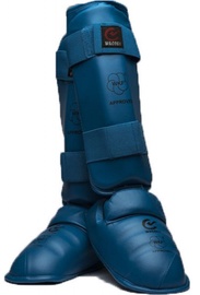 Ceļgalu un pēdas aizsargs Matsuru Karate Shin Foot Protector WKF M Blue