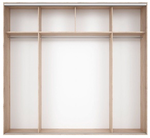 Black Red White Wardrobe Frame Nadir 240 Light San Remo Oak