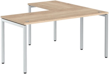 Skyland Corner Table XSCT 1615 Sonoma Oak/Aluminum