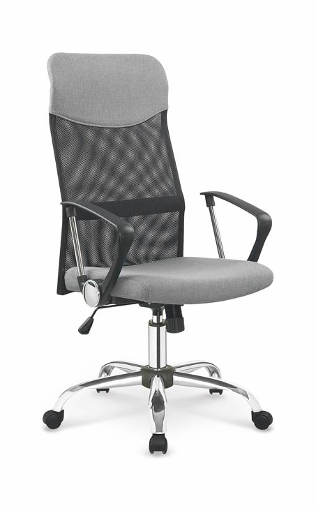 Biroja krēsls Vire 2, 61 x 63 x 110 - 120 cm, melna/pelēka