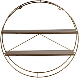 Plaukts Verners 4Living Triangle Wall Shelf 500x500x100mm Gold