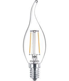 Spuldze Philips LED, B35, silti balta, E14, 2 W, 250 lm