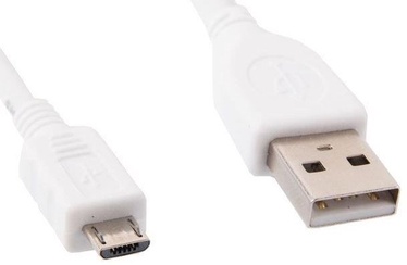 Провод Gembird USB / USB-micro USB 2.0 male, Micro USB male, 0.5 м, белый