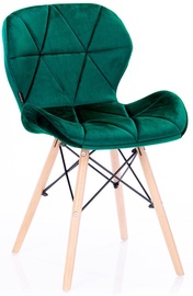Homede Silla Chairs Velvet 4pcs Ever Green