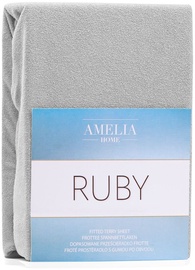 Voodilina AmeliaHome Ruby, hall, 200x200 cm, kummiga