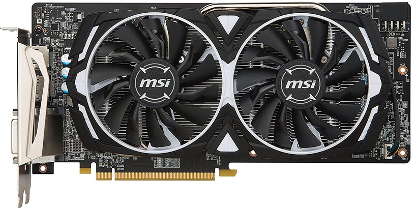 Видеокарта MSI Radeon RX 580 Armor OC RX580ARMOR8GOC, 8 ГБ, GDDR5