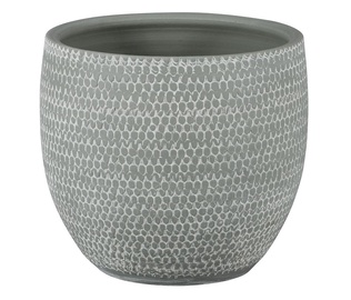 Цветочный горшок, керамика, Ø 14 см, серый
