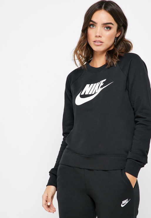 Джемпер, женские Nike Essentials, черный, S