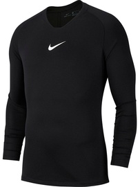 Футболка с длинными рукавами, мужские Nike Dry Park First Layer, черный, XL