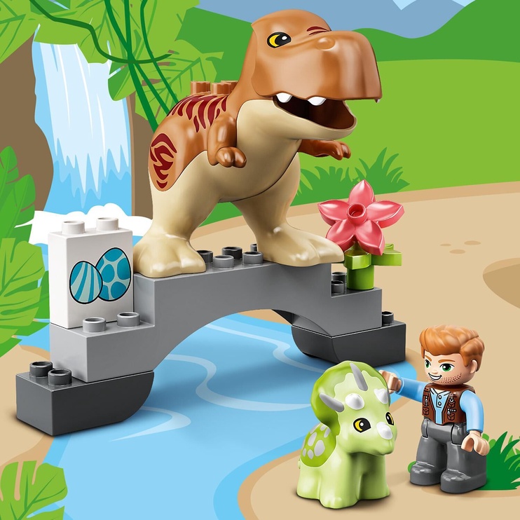Конструктор LEGO Duplo Jurrasic World Побег динозавров: тираннозавр и трицератопс 10939, 26 шт.