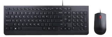 Klaviatūra Lenovo Essential Wired Keyboard And Mouse Combo ENG/RUS Black