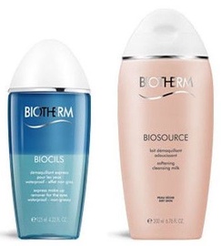 Biotherm Biosource Softening Cleansing Milk 200ml + 125ml Biocils Eye Make Up Remover