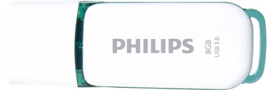 USB atmintinė Philips Snow Edition Green, USB 2.0, 8 GB