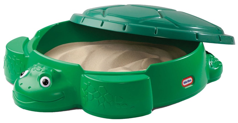Песочница Little Tikes Turtle Sandbox, 98.42 x 109 см, с крышкой, зеленый