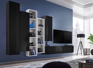 ASM Blox V Living Room Wall Unit Set Black/White